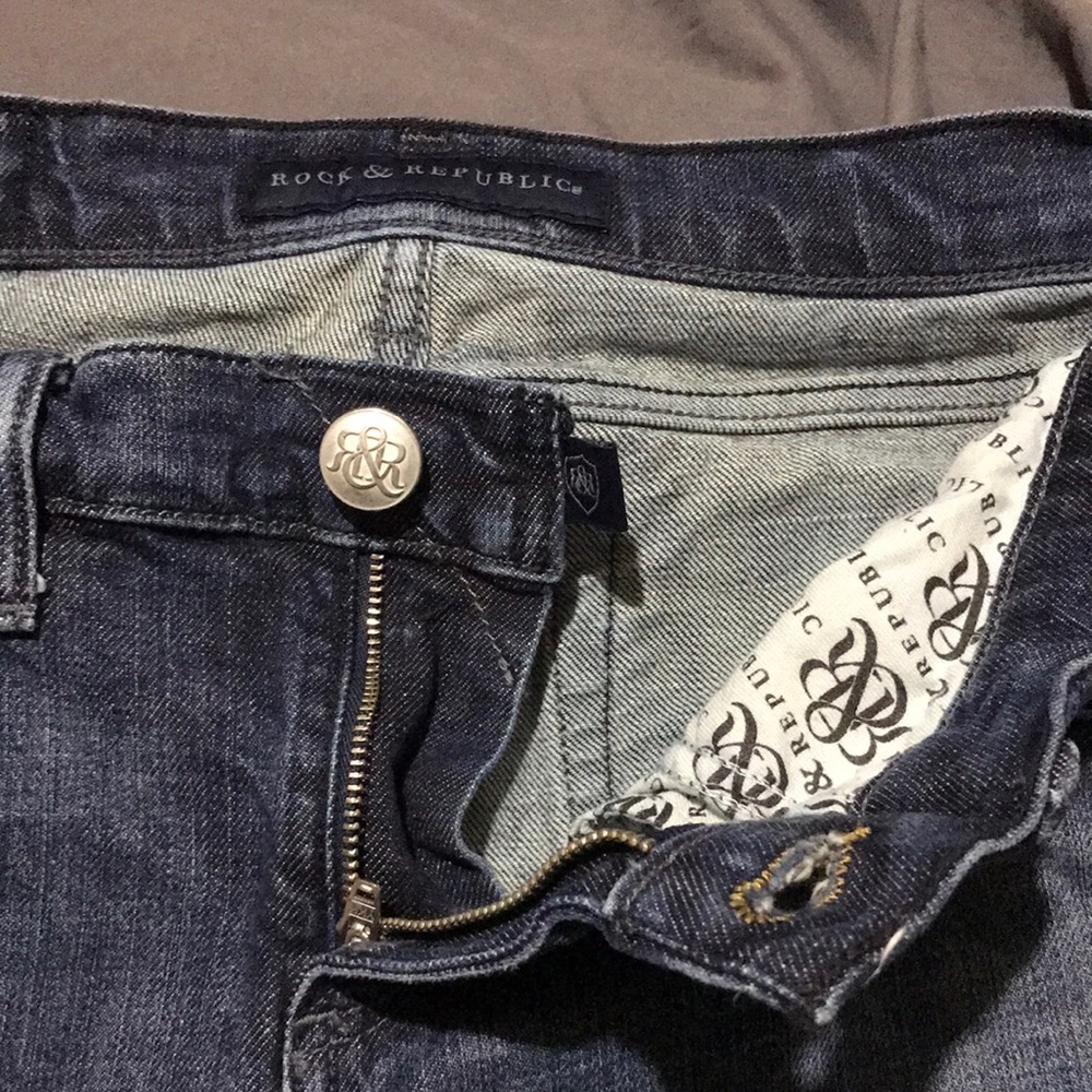Rock & republic jean shorts size 28